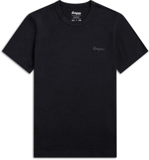 Bergans Logo Merino T skjorte Dame Navy Blue M M