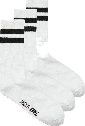 Jack & Jones Junior Sokker JacTravis Tennis Sock 3 pakning Hvit
