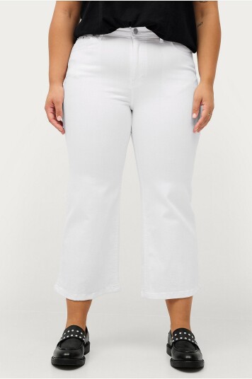 Ellos Plus Collection Jeans med utsvingte bein Hvit