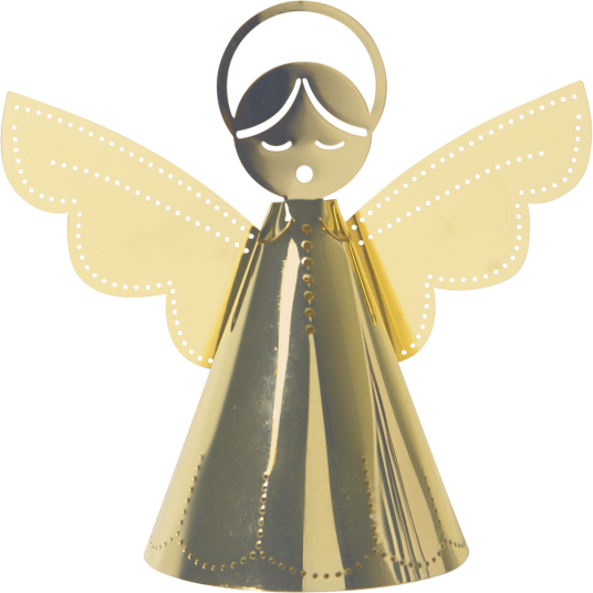 Pluto Design Singing Angel dekorasjon gull 9 cm