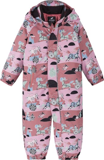 Reima Moomin Puhuri Vinterdress 104 Rose Blush - Vanntett og Vindtett Barneklær