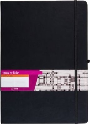 A4 Notatbok Linjer Formalism Black Antra