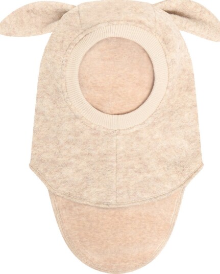 Huttelihut Ull Balaclava med Kaninører Sand Melange 4-6 år