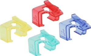 Delock Repair Clip Set 1 - Reparasjonsklips For Nettverkskontakt - Blå, Gul, Rød, Grønn (En Pakke 40)