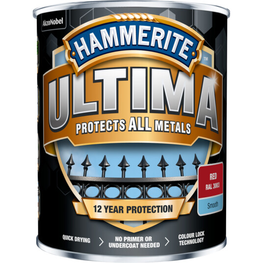 HAMMERITE ULTIMA SMOOTH ANTHRACITE GREY 0,75L