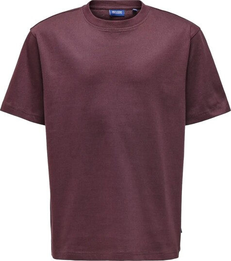 ONLY & SONS Osjfred Life Rlx Ss Tee Jrs Noos Burgundy 110 116