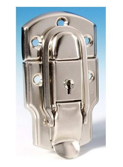 Adam Hall Ah Hardware 1911 - Drawbolt Large Nickel-Plated Lockable