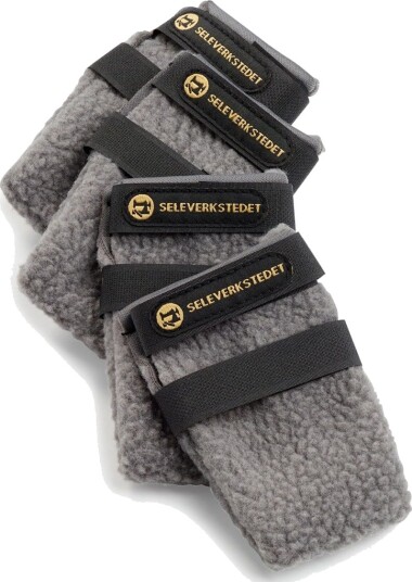 High Fleece Potesokker til hunder 4pk Grå/Svart Mini+ High Fleece Potesokker til hunder 4pk Grå/Svart Mini+