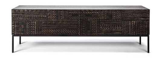 Ethnicraft Tabwa mediebenk Svart teak 41 x 160 cm Ethnicraft Tabwa mediebenk Svart teak 41 x 160 cm
