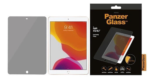 PanzerGlass Privacy Skjermbeskytter for iPad 10.2" - Case Friendly, Edge-To-Edge, Svart