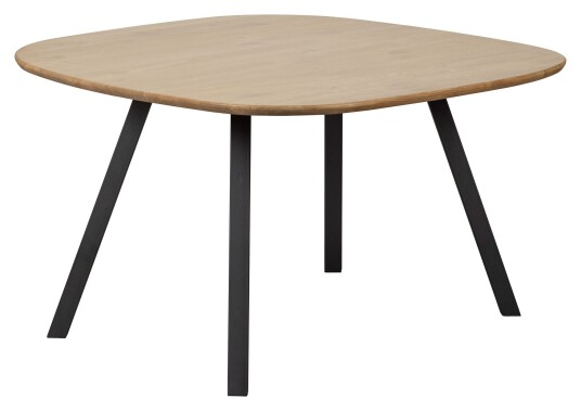 WOOOD Tablo Spisebord, 130x130, Eik/Metall Unoliving
