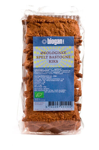 Biogan Spelt Bastogne Kjeks Ø 175g