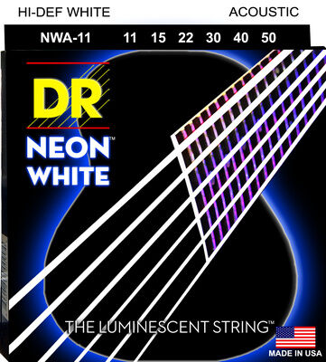 DR Strings Neon Hvit NWA-11