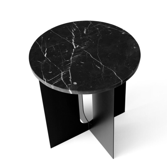 Audo Copenhagen Androgyne bordsskive til sidebord svart