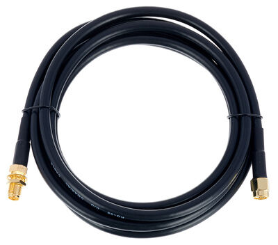 Pro Snake Antennekabel RP-SMA 2m Hvit Gull Svart