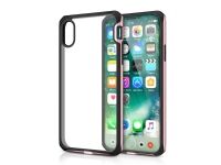 ITSKINS HYBRID // EDGE Venum Reloaded - Baksidedeksel for mobiltelefon - termoplast-polyuretan (TPU), hard polykarbonat - crystal clear with rose gold and black frame - 5.8 - for Apple iPhone X, XS