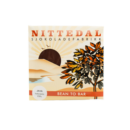 Nittedal Sjokoladefabrikk Java Indonesia 72% Dark Chocolate Nittedal Sjokoladefabrikk Java Indonesia 72% Dark Chocolate