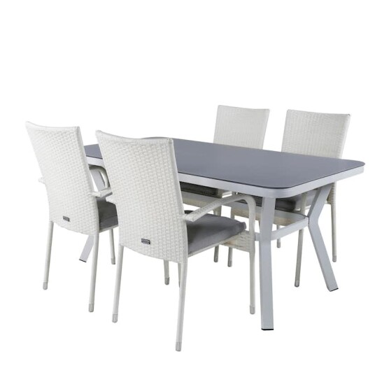 Spisegruppe Venture Home Vyn med 4 Hanna Spisestoler Spisegruppe Venture Home Vyn med 4 Hanna Spisestoler