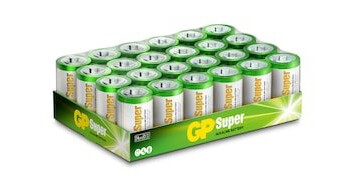 GP Super Alkaline D/LR20 batteri, 24-pk
