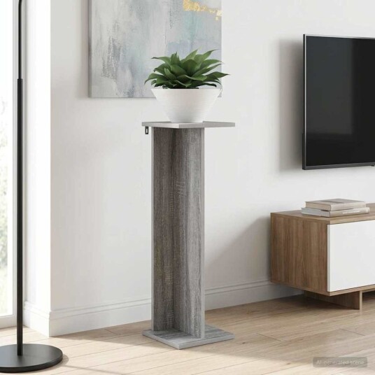 vidaXL Planteholder 2 stk. Grå Sonoma 25 x 25,5 x 80,5 cm
