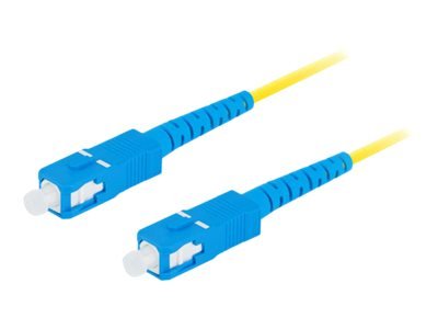 Lanberg - Koblingskabel - Sc/Upc (Hann) Til Sc/Upc (Hann) - 2 M - 3 Mm - Fiberoptisk - Simpleks - 9 / 125 Micron - G.657.A1 - Halogenfri - Gul - (Antall Per Pakke: 150) - For P/N: Fp-Scup-Se21-1202-Mc Fp-Scup-Ss21-1202-Mc