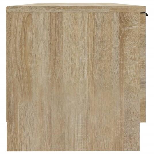 vidaXL TV-benk sonoma eik 102x35x36,5 cm konstruert tre