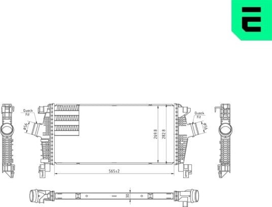 Intercooler ERA 672132 Intercooler ERA 672132