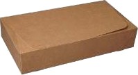 Smørrebrødsæske 321X170x60mm Karton Hvid/Brun,140 Stk/Krt