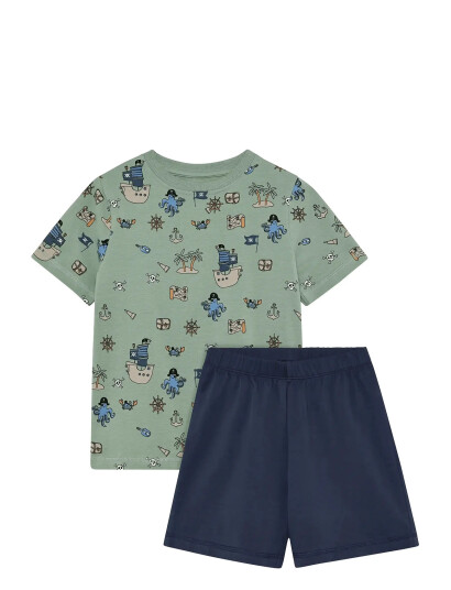 Minymo Nightset Ss Aop Navy 98