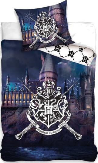 Harry Potter Hogwarts Blålig Sengetøj 100 Procent Bomuld Harry Potter Hogwarts Blålig Sengetøj 100 Procent Bomuld