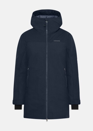 Didriksons Marget Wns Parka Dark Night Blue 34 Vinterjakker