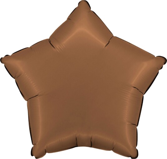 Folieballong Stjerne Satin Sjokolade
