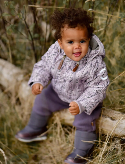 mikk-line Polyester Baby Jacket Aop Grey 74