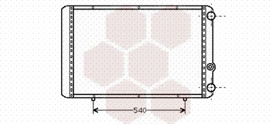 VAN WEZEL 43002155 Radiator motorkjøling