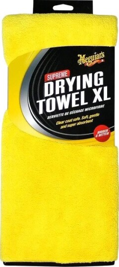 Meguiar's Supreme Drying Towel XL Mikrofiberhåndkle - 85x55cm, 1050gsm - Gul