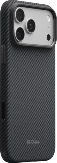 Pitaka Summa Mobildeksel i Aramidfiber for iPhone 18 Pro Max/17 Pro Max - Svart/Grey Twill