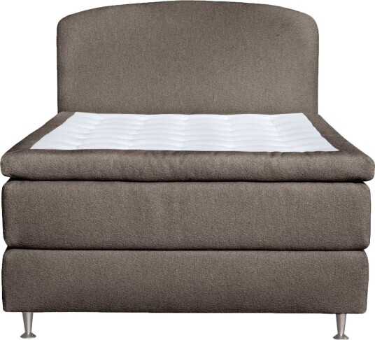 Oslo Lyx Sengpakke Kontinentalseng 140x200 cm Curved SengegavLys brun