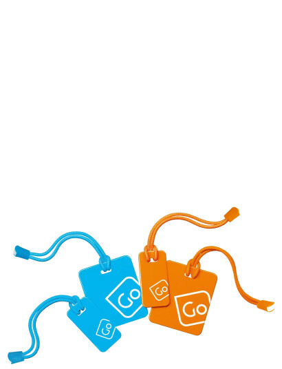 Go Travel Luggage Tags Family Pack - Blue - ONE SIZE Go Travel Luggage Tags Family Pack - Blue - ONE SIZE
