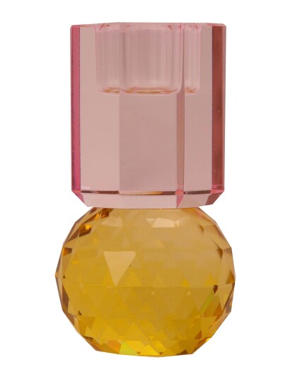 C"est Bon Crystal Candle Holder - Yellow - ONE SIZE