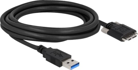 Delock Usb Kabel Usb Type A Hann Til Micro Usb Type B Hann Usb 3.0 3 M Tommelskruer Svart Delock Usb Kabel Usb Type A Hann Til Micro Usb Type B Hann Usb 3.0 3 M Tommelskruer Svart
