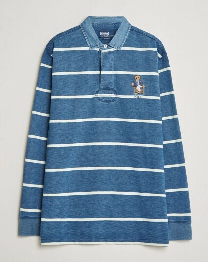 Polo Ralph Lauren Striped Indigo Rugby Newport Bear
