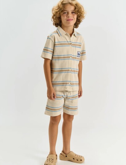 The New Tnthor Os S_S Shirt - Cream - 98/104