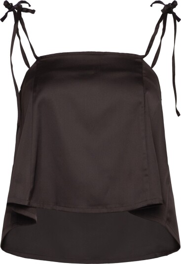 Monki Satin Cut Out Mini Skirt   Brown   42