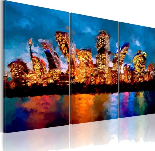 Bilde Mad City Triptych 120x80 Artgeist sp. z o. o.
