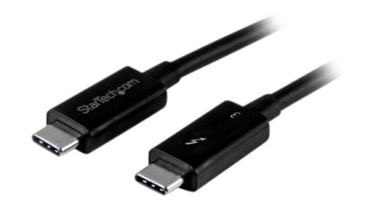 StarTech.com Tblt34Mm50Cm thunderbolt-kabel 0,5 M 40 GB/S svart