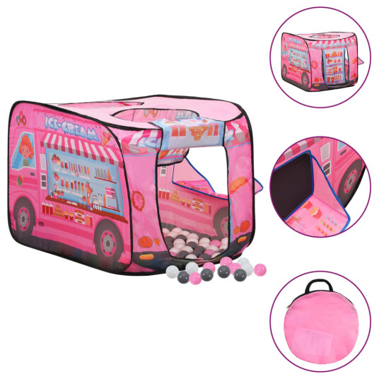 Vidaxl Leketelt med 250 baller rosa 70x112x70 cm Vidaxl Leketelt med 250 baller rosa 70x112x70 cm