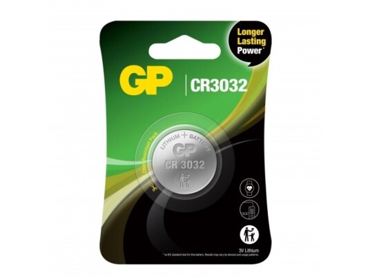 GP Batteries CR3032 Litium Knappcellebatteri 3V 500 mAh - 1 stk