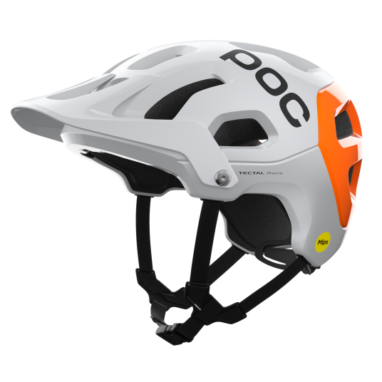POC Tectal Race MIPS NFC Hydrogen White/Fluorescent Orange AVIP