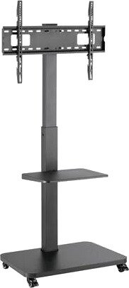 Gembird TV floor stand with caster wheels 37"" - 75"" bl - Max 40 kg - recommended for 75"