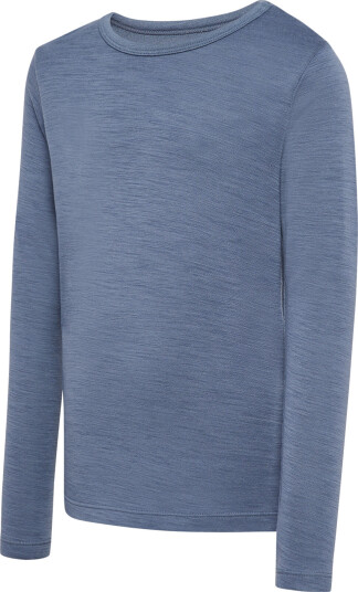 Hummel Junior Wool T Shirt Long Sleeve Blå 104 Hummel Junior Wool T Shirt Long Sleeve Blå 104
